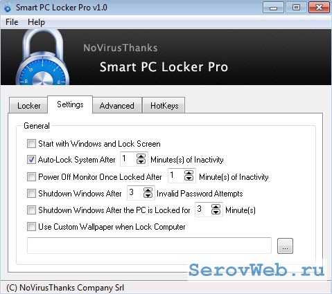 Блокировка ПК одним движением: Smart PC Locker Pro 1.5